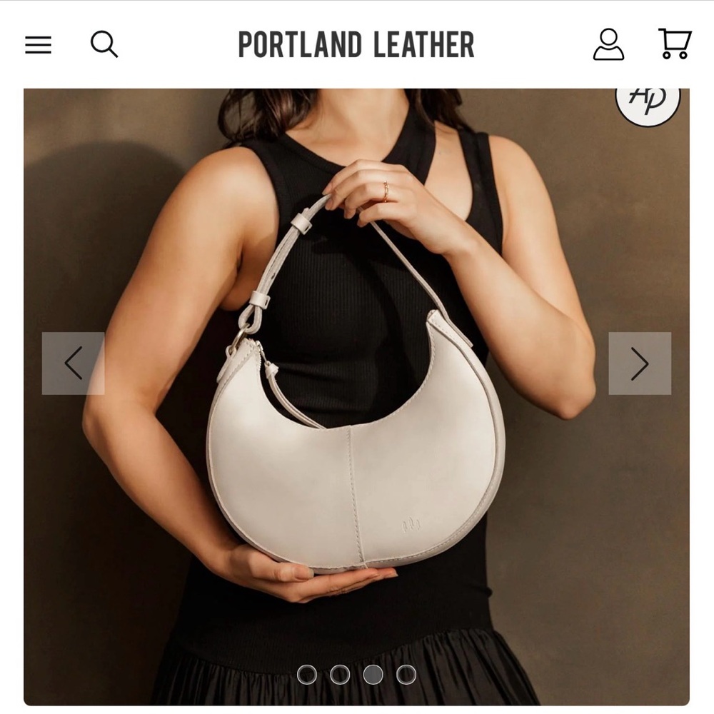 Portland Leather Nora Shoulder Bag in Color Bone